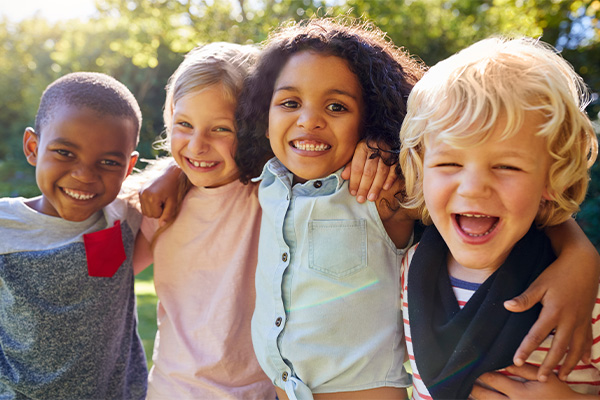 Group of smiling children